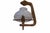 Guillerme et Chambron Opaline and Oak Pendant Light by Guillerme & Chambron, 1950s For Sale - Image 4 of 7