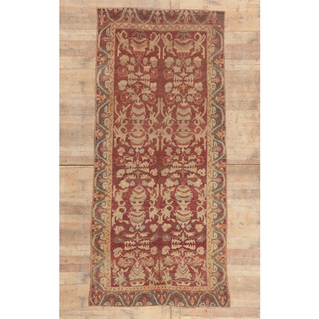 Vintage Turkish Oushak Rug, 04'08 X 10'04 For Sale - Image 10 of 10