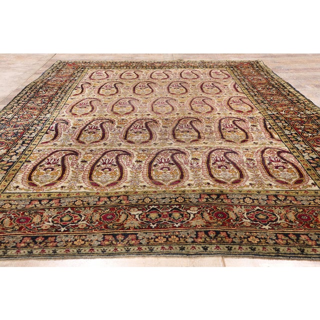 Late 19th Century Persian Kerman Rug, 06'06 X 10'09 For Sale - Image 9 of 10
