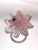 Art Deco Murano Lavorazione Arte Pink Glass Flower For Sale - Image 3 of 13