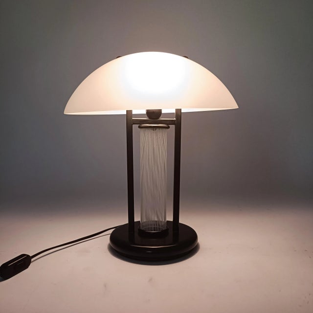 Italian Murano Glass Table Lamp in the style of Skipper and Pollux, 1980s For Sale - Image 6 of 13