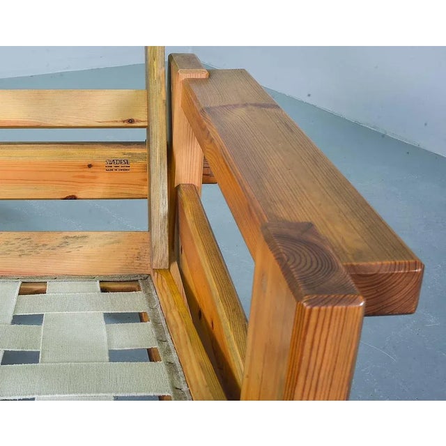 1970s Two-Seater Dymling Sofa in Pinewood by Yngve Ekström for Swedese, 1970s For Sale - Image 5 of 9