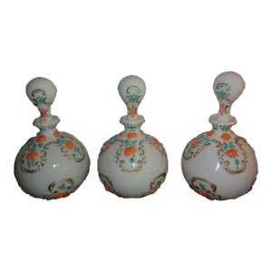 Antique Barber Tonic Bottles- Set of 3