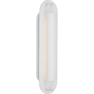 Kelly Wearstler for Visual Comfort Signature Teline 24" Oval Sconce in Matte White For Sale