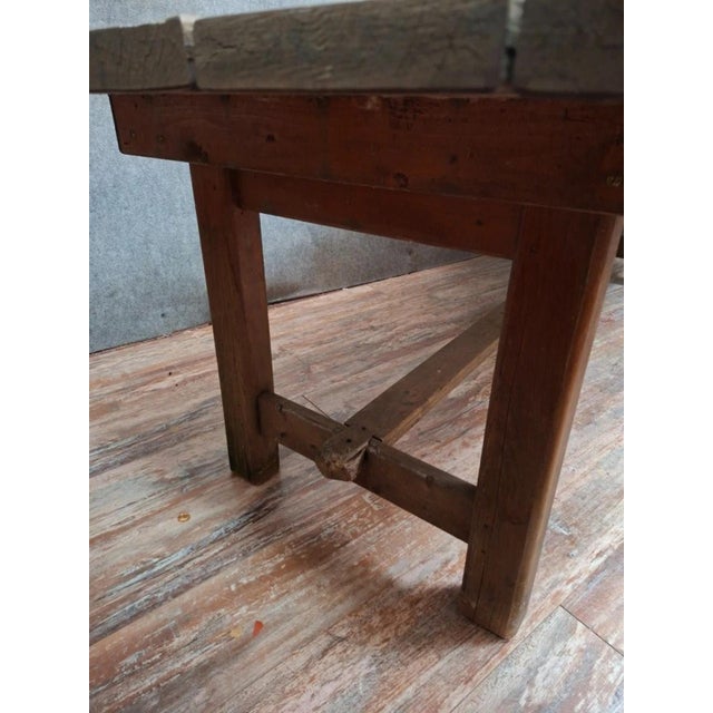 Large Farmhouse Table in Wood, 1800s For Sale - Image 6 of 10