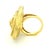 Gold 1970s Italian Modernist 18k Gold Openwork Spiral Statement Ring, Size 6 For Sale - Image 8 of 15