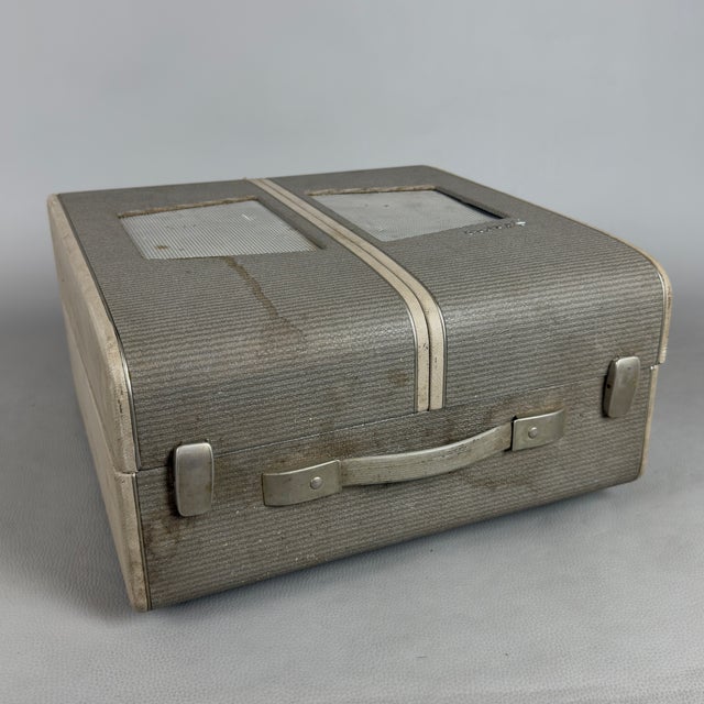Gray Dymond Portable Stereo Turntable from Philips, 1960s For Sale - Image 8 of 11