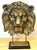 Bronze Large Finely Cast Bronze Lion Mask, Museum Mounted 20th Century For Sale - Image 8 of 15