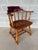 Description: Vintage Maple Barrel Back Saloon Chair. Original Finish. Normal Vintage Furniture Age Wear, such as scuffs on...