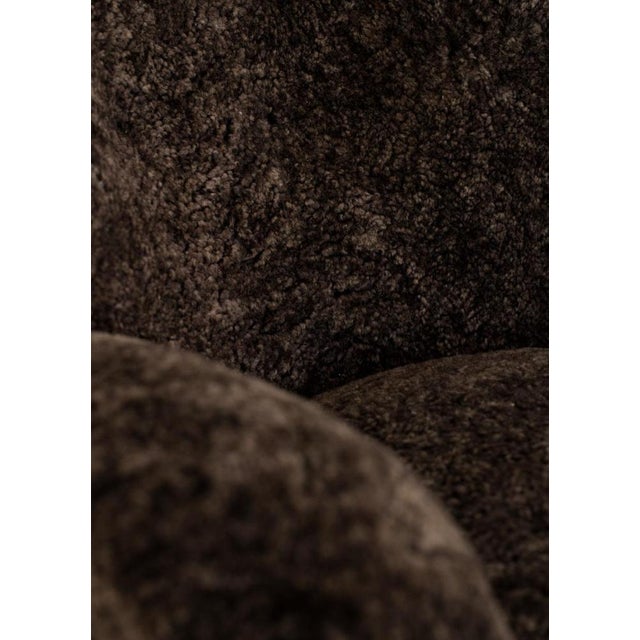 Green Tea Sheepskin the Tired Man Lounge Chair by Lassen, Set of 4 For Sale - Image 10 of 16