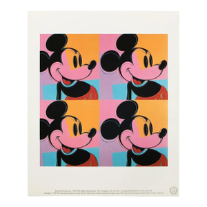 1992 the Andy Warhol Foundation Lithograph "Myths: Mickey Mouse"