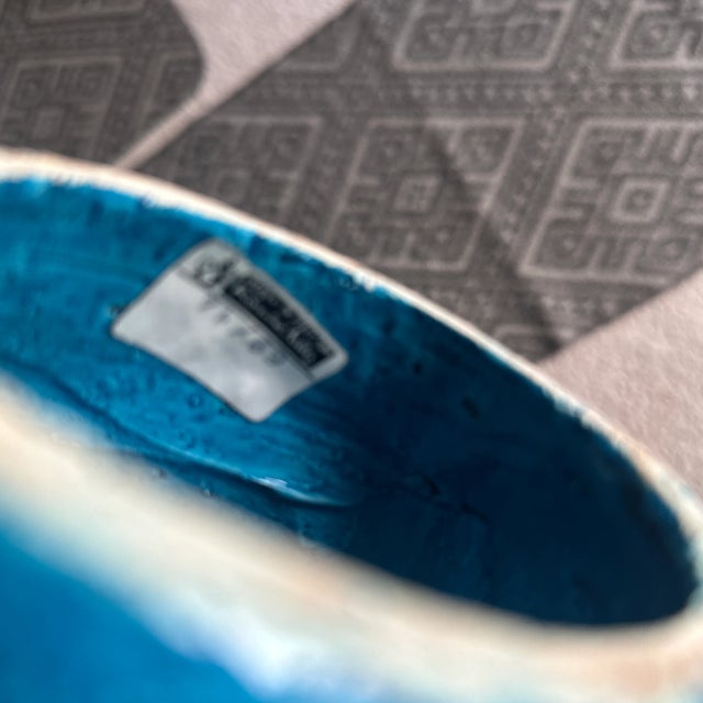 1950s Bitossi Aldo Londi Pair Lovebirds Rhimmi Blue Liberty Mid Century Modern Doves See Description! For Sale - Image 9 of 10