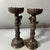 Metal Pair of Bronze Dragon & Phoenix Candlesticks – 6.7" Figural Candle Holders For Sale - Image 7 of 9