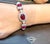 GIA Certified Burma No Heat Natural Spinel & Diamond & Pearl Bracelet, 18KWG For Sale - Image 14 of 18