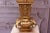Pair of Large Neoclassical Beige Marble and Ormolu Bronze Urn Amphorae With Matching Pedestals For Sale - Image 11 of 16