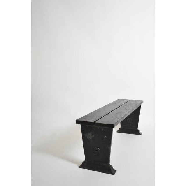 Vintage Cast Iron Bench from Skoglund & Olson, 1920s For Sale - Image 3 of 5