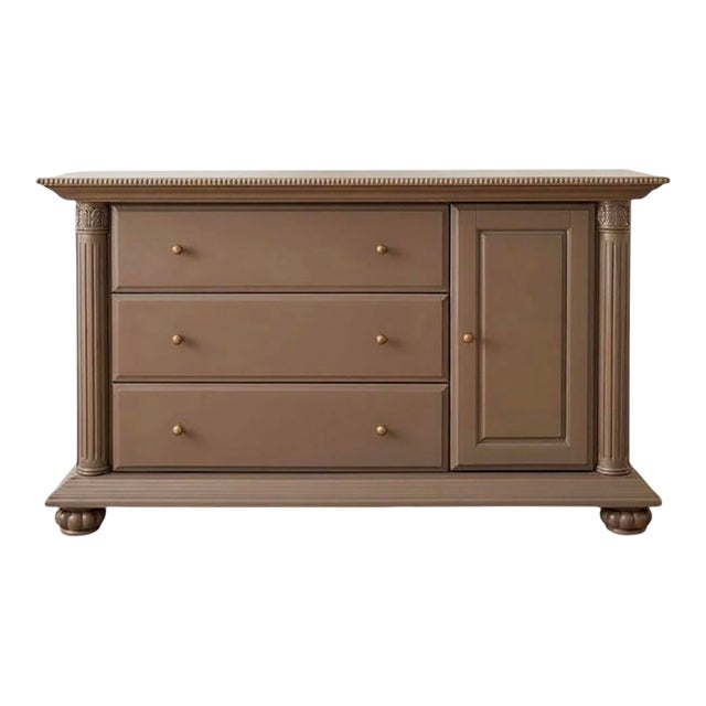 Vintage Dark Brown Dresser For Sale