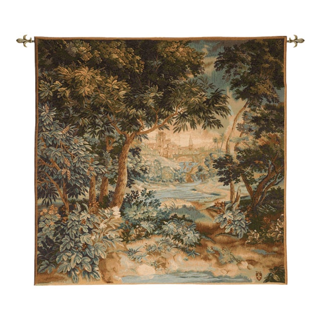 Flemish Verdure Loom Woven Tapestry - 125 X 125 Cm (4’1” X 4’1”) - Requires Rod Size 4 For Sale
