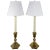 Pair of French 1940s Brass Reading Lamps With Stepped Hexagonal Bases For Sale In New York - Image 6 of 6