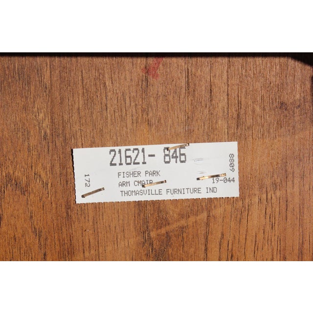 Thomasville Fisher Park Pecan Windsor Armchairs—A Pair For Sale - Image 18 of 18