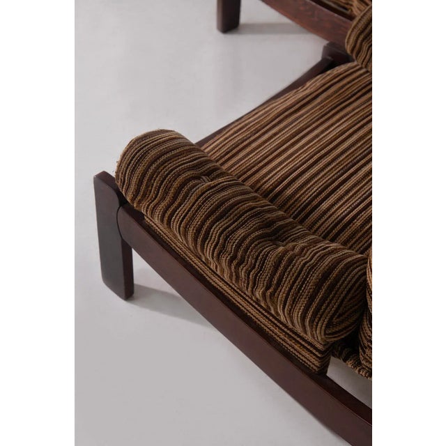 Space Age Italian Armchairs in Original Fabric, 1970, Set of 2 For Sale - Image 9 of 14
