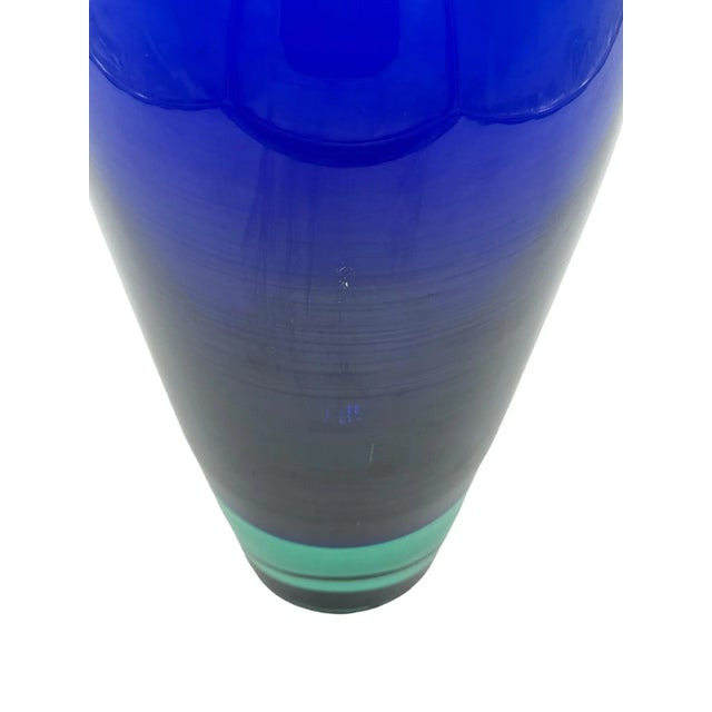 1960s Royal Copenhagen/Holmegaard Danish Two-Tone Vintage Crystal Vase For Sale - Image 10 of 10