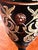 Metal Vintage Ceramic and Metal Shade Table Lamp in the style of Versace, 1990s For Sale - Image 7 of 12