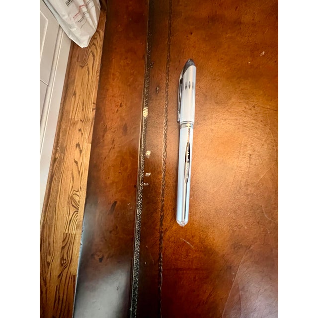 Correspondents Leather Writing Desk & Chair For Sale - Image 10 of 17