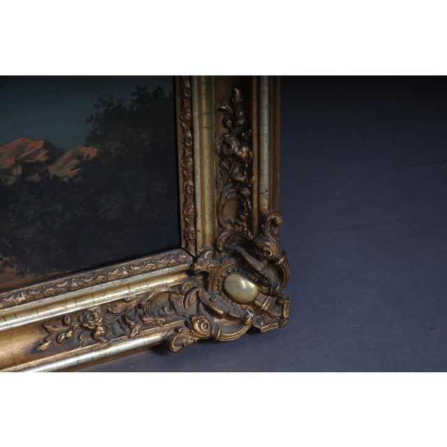 Romantic Artist, River Landscape, 19th Century, Oil Painting, Framed For Sale - Image 4 of 18