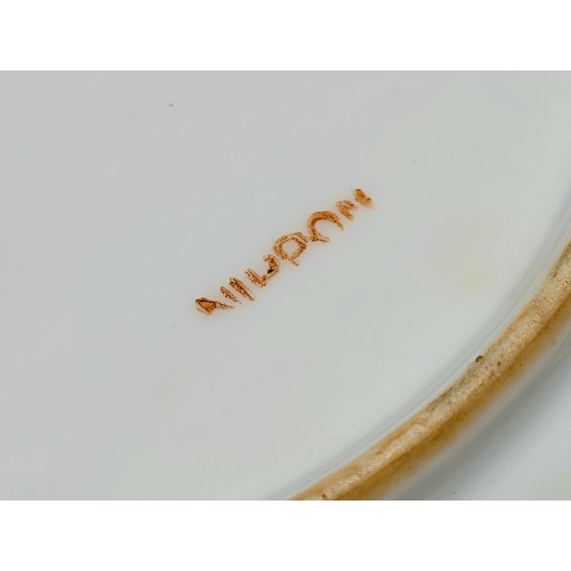 Mid 20th Century Vintage Yellow Ground Chinoiserie Porcelain Vase & Plate With Phoenix and Peony Motif – 10.75” For Sale - Image 5 of 12