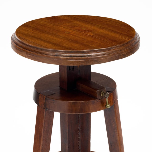 French 19th Century Solid Walnut Tripod Pedestal Stand, Circa 1890 For Sale In Austin - Image 6 of 9