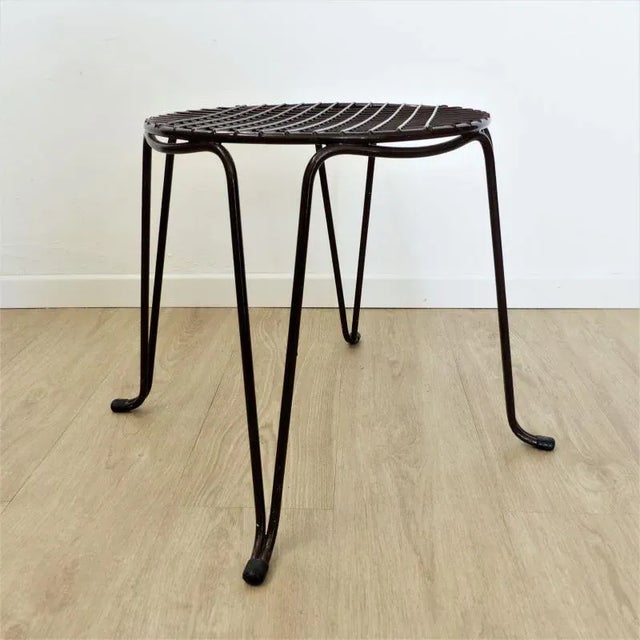 Vintage Wire Mesh Stool, 1960s For Sale - Image 4 of 6