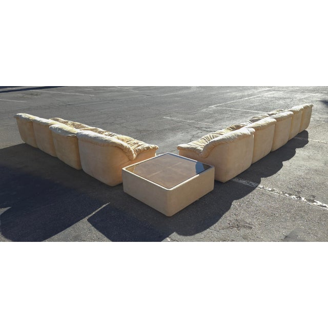 Mid-Century Modern 1970s 10 Piece Modular Scoop Sofa Attributed to Henning Korch For Sale - Image 3 of 13