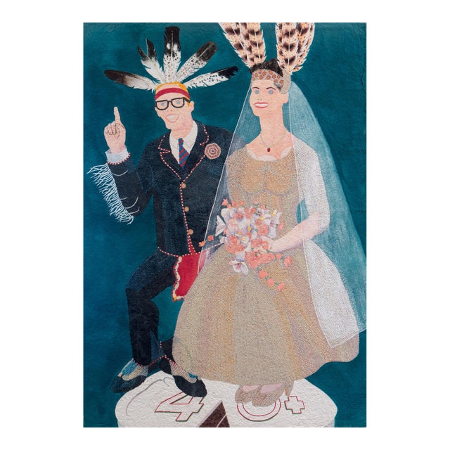 'Fancy Dancer and the Sunset Queen' by Theodore Villa, Santa Barbara, Apache, Laguna, Los Angeles County Museum of Art For Sale