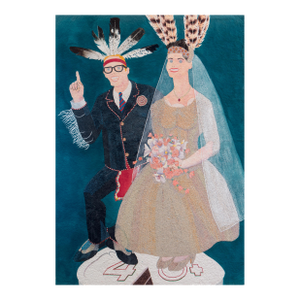 'Fancy Dancer and the Sunset Queen' by Theodore Villa, Santa Barbara, Apache, Laguna, Los Angeles County Museum of Art