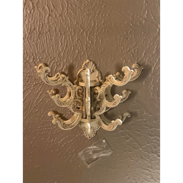 Cast Iron 5 Articulated Arms Coat Rack Victorian | Chairish