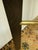 Walnut Wood + Brass Side Table, 30 Inch Round For Sale - Image 11 of 12