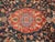 Persian 1930s Blue Navy Floral-Medallion Antique Persian Bakhtiari Rug Hand Knotted 7'0" X 11'6 Wool Carpet For Sale - Image 3 of 7