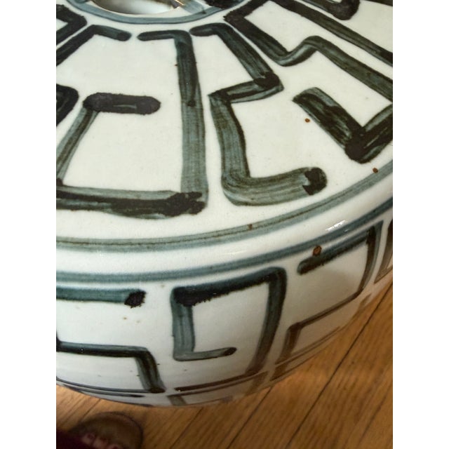 Black Abstract Garden Stool For Sale - Image 8 of 11