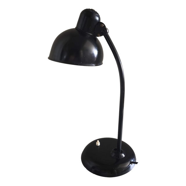 Black 6551 Table Lamp by Christian Dell for Kaiser Idell / Kaiser Leuchten, 1930s For Sale
