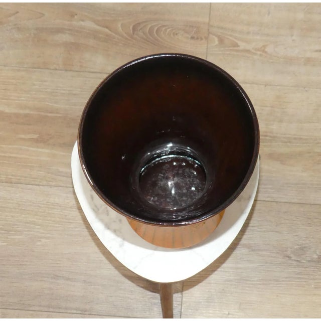 Model 5039-30 Orange Striped Ceramic Vase from Carstens Tönnieshof, 1970s For Sale - Image 6 of 10