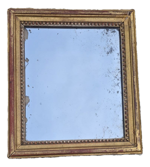 Small Antique Louis Philippe Giltwood Mirror, 1890s