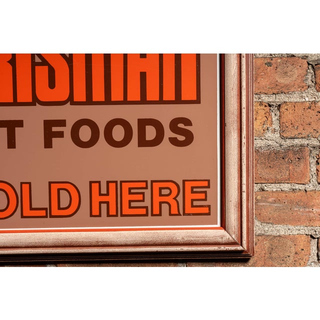 Wood Vintage "Sportsman" Pet Foods Framed Advertising Sign For Sale - Image 7 of 8