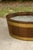 Brown English 1870s Oval Oak Planter or Wine Cooler with Brass Braces and Liner For Sale - Image 8 of 12