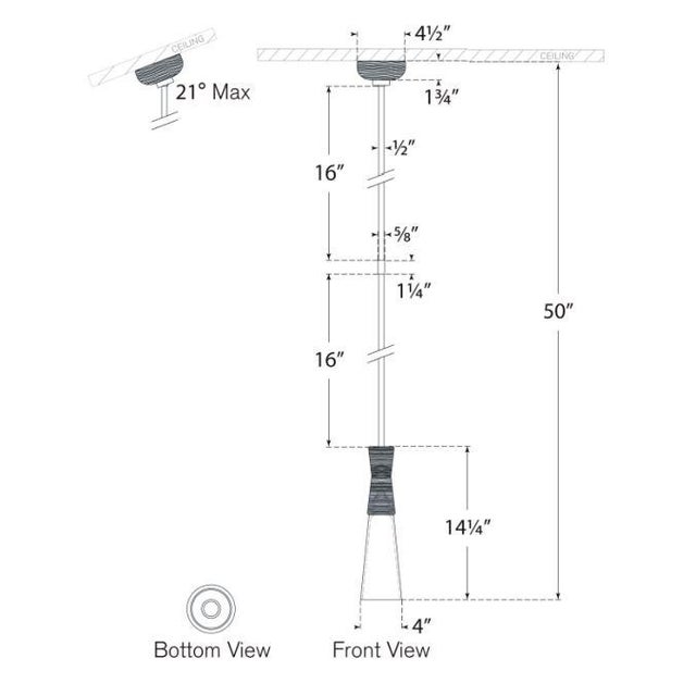 Modern Kelly Wearstler for Visual Comfort Signature Utopia Small Pendant in Polished Nickel with White Glass For Sale - Image 3 of 3