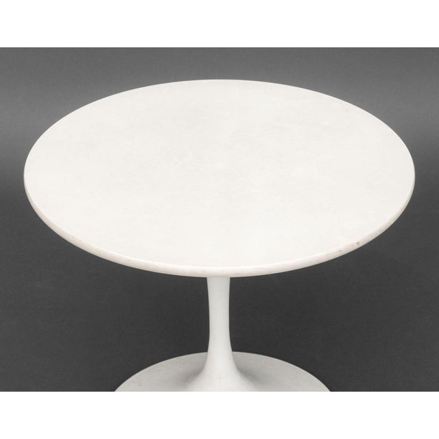 Mid-Century Modern Eero Saarinen Style Tulip Side Table For Sale - Image 3 of 6