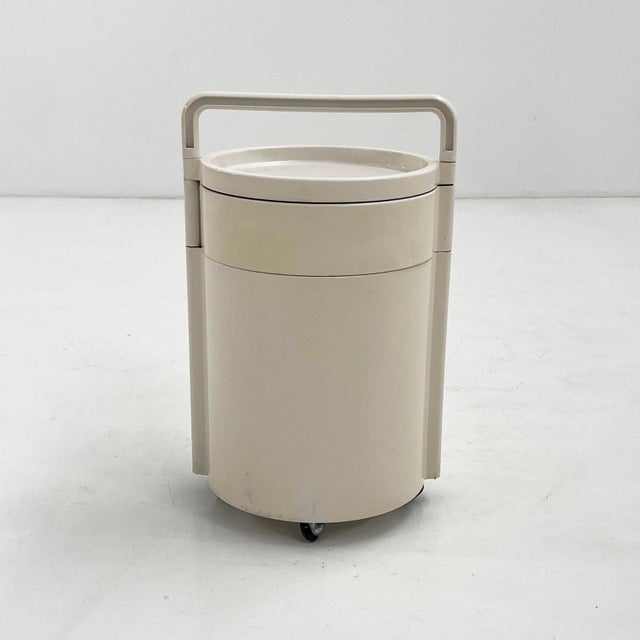 Storage Trolley by Franco Annoni for Kartell, 1970s, in Good conditions. Designed 1970 to 1979 This piece has an...
