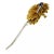 Contemporary Diamond & Sapphire 18k Two Tone Gold Fancy Flower Brooch Pin For Sale - Image 3 of 3