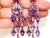 Bochic "Capri" Vintage Ruby & Purple Amethyst Earrings Set in 18k Gold & Silver For Sale - Image 16 of 18
