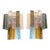 Multicolored Squared Murano Glass Wall Sconces from Simoeng, Set of 2 For Sale - Image 14 of 14